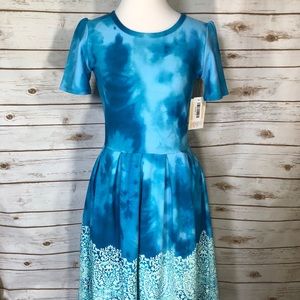 LuLaRoe S Amelia Tie Dye Dipped NWT